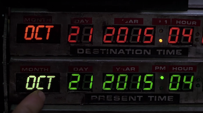 Back to the future clock